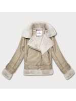 Zimowa ramoneska na  beż model 21783437 - Glakate