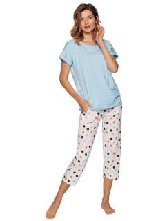 Luxusné dámske pyžamo Lenka modré
