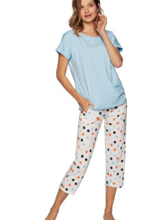 Luxusní dámské pyžamo model 17125219 modré - Cana