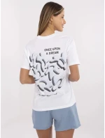 Tričko D12022AC02705A bielo-modré