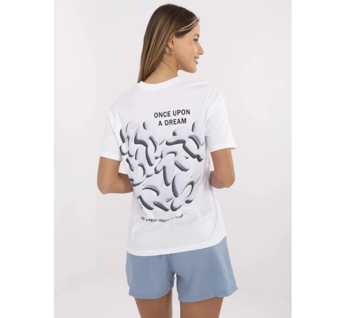 Tričko D12022AC02705A bielo-modré