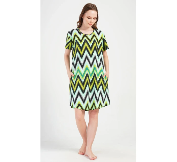 Dámské domácí šaty s krátkým rukávem model 20911416 - Vienetta