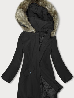 Čierna dámska zimná bunda (M-R45)