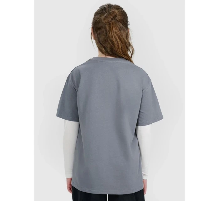 Dívčí tričko oversize s potiskem model 21870603 - 4F