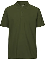 O Pánské piqué polo z bio bavlny military model 22503670 - Neutral