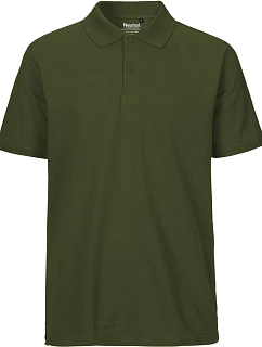 O Pánské piqué polo z bio bavlny military model 22503670 - Neutral