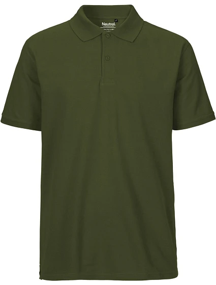 Neutral O 20080 Pánske polo tričko z bio bavlny 77.2080 military Neutral O 20080 Pánske polo tričko z bio bavlny 77.2080 military