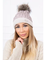 Čepice model 18743588 béžová - K-Fashion Čepice model 18743588 béžová - K-Fashion
