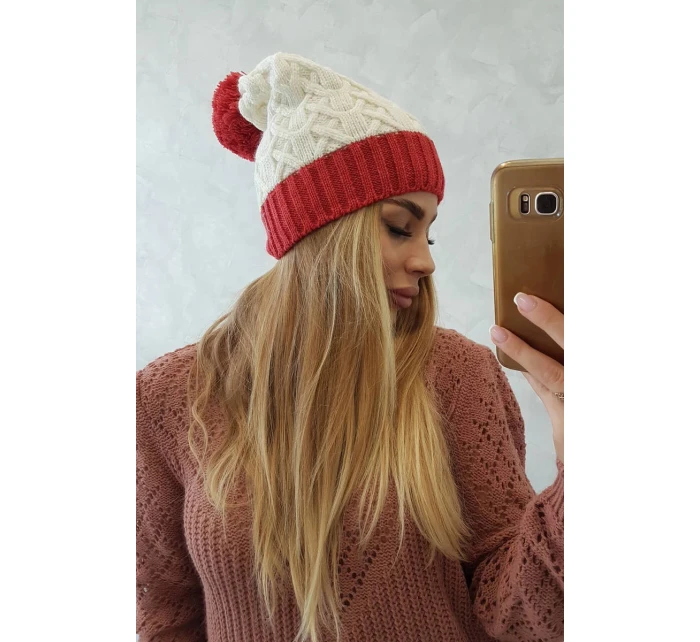 Fleecová čepice Bibiana model 18751205 - K-Fashion Fleecová čepice Bibiana model 18751205 - K-Fashion