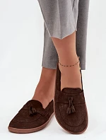 Skórzane Zamszowe Mokasyny Typu Barefoot Zazoo 322 Czekoladowe