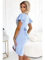 Dámské šaty model 21025384 NINA světle modré - numoco Dámské šaty model 21025384 NINA světle modré - numoco