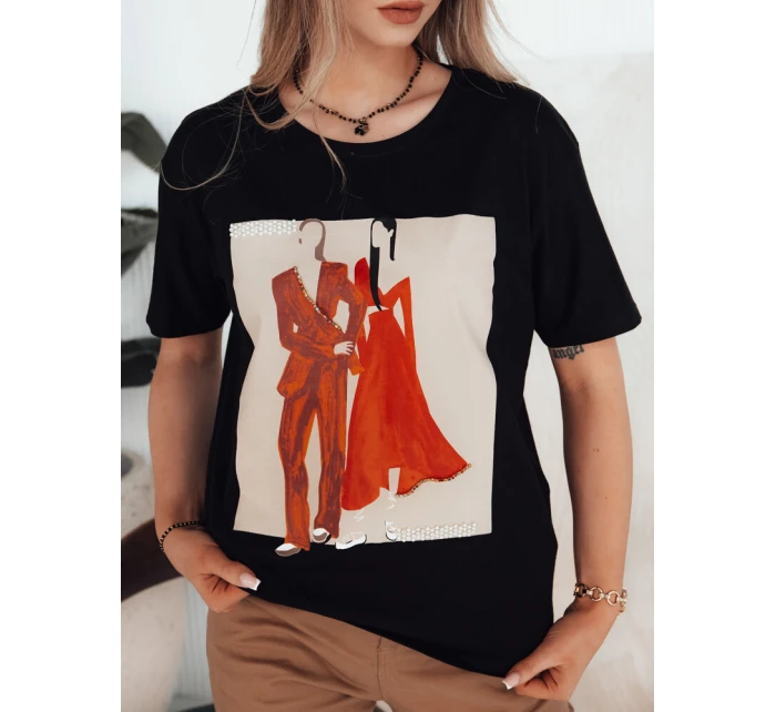 Dámske tričko COMDI black FashionStreet RY2583