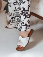 Dámské žabky s mašlí white model 21984620 - Dstreet