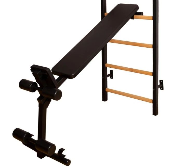 GYMNASTICKÝ REBRÍK S HRAZDOU NA CVIČENIE, ZÁBRADLÍM A LAVIČKOU 723B