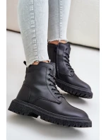 Zateplené botky workery dámské model 21671558 černé - Big Star Shoes