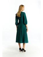 Monnari Midi šaty Dámske šaty s rozparkom Fľaškovo zelená