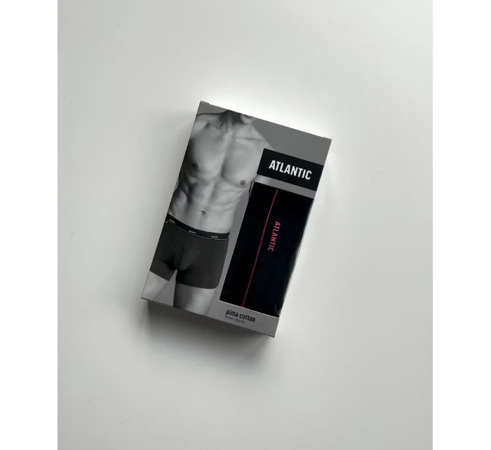 Kvalitné pánske boxerky ATLANTIC PREMIUM - čierne