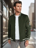 Pánská přechodná bunda bomber zelená Dstreet model 21986380 - FashionStreet