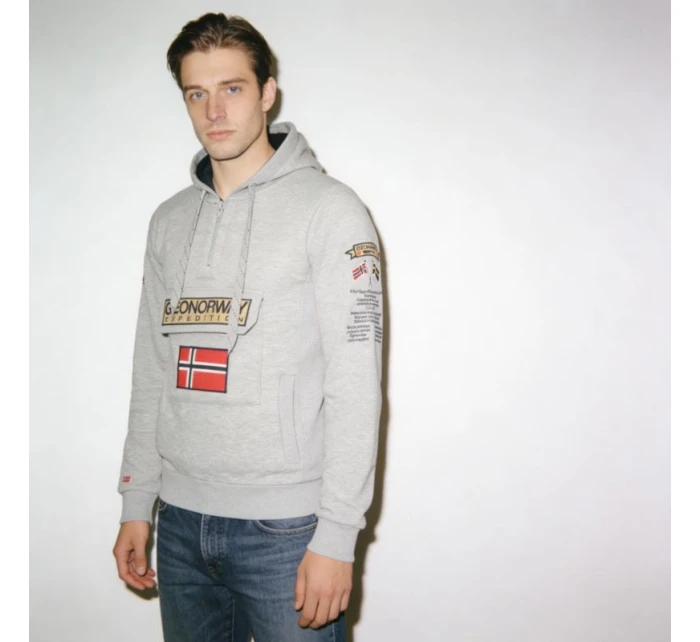 Pánska mikina Geographical Norway Gymclass EO DB 100 M WU6620H/GNO-Blended Grey