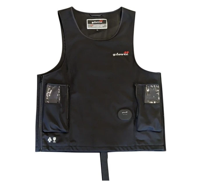 VODOTESNÁ VYHRIEVANÁ POTÁPAČSKÁ VESTA GLOVII, OBSAHUJE DVE BATÉRIE A DIAĽKOVÉ OVLÁDANIE GMV2L