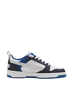 Dětské boty Rebound Lo Mid white and blue 28 model 21396408 - Puma