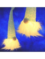 DEKORATÍVNE VIEDOL SANTA CLAUS 25CM MODRÁ