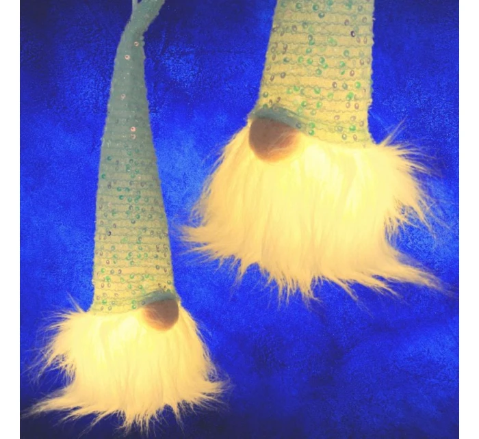 DEKORATÍVNE VIEDOL SANTA CLAUS 25CM MODRÁ