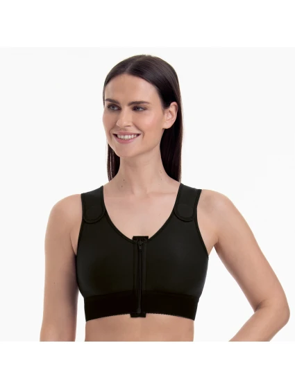 Kompresná podprsenka Valencia na obe strany, predné zapínanie 1194X čierna - Anita Care Kompresná podprsenka Valencia na obe strany, predné zapínanie 1194X čierna - Anita Care