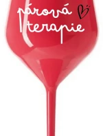 PÁROVÁ TERAPIE - červená nerozbitná sklenice na víno 470 ml