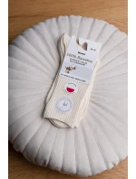 Dámské přírodní ponožky 100% bavlna 201