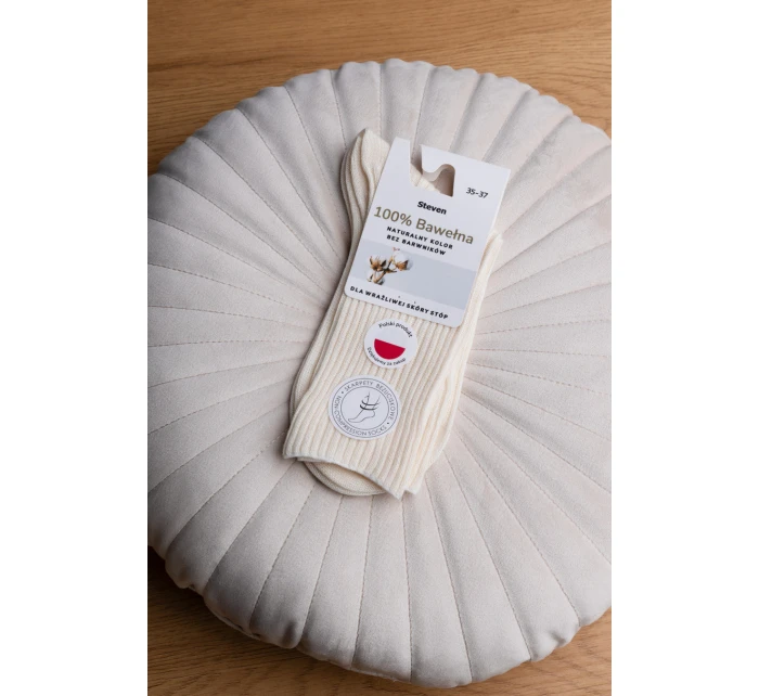 Dámské přírodní ponožky 100% bavlna 201