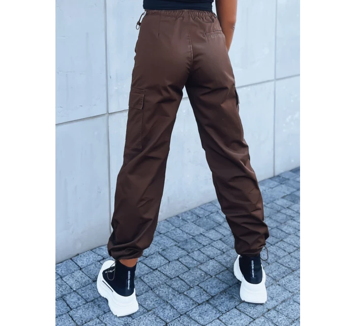 Dámske padákové nohavice ADVENTURE hnedé UY1638