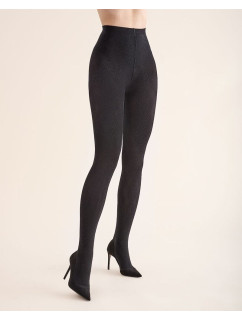 Pančuchové nohavice Elena čierne s kockovaným vzorom 60 den