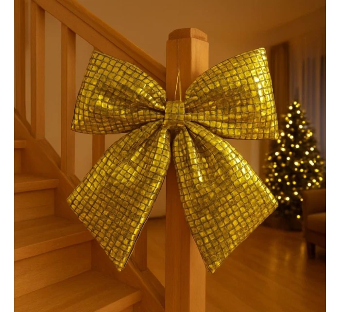 ZLATÝ DEKORAČNÝ KOKODIL 39x50 cm MICA