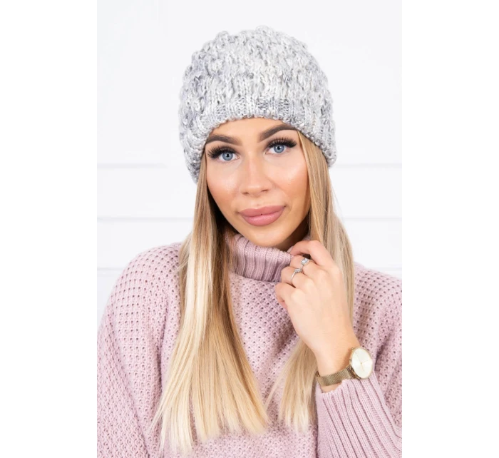 Čepice model 21798539 světle šedá - K-Fashion