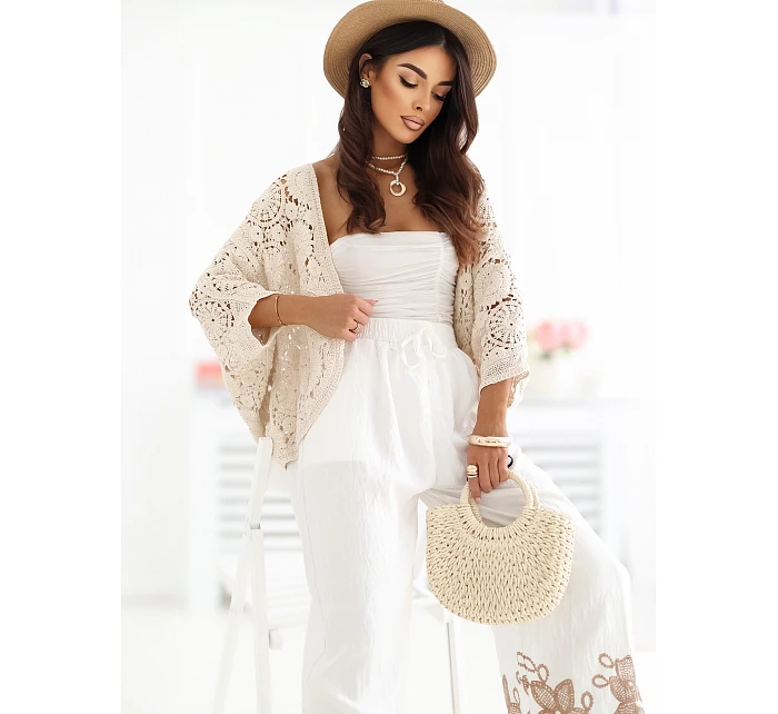 Sweter CS SW model 22099843 beżowy - FPrice Sweter CS SW model 22099843 beżowy - FPrice