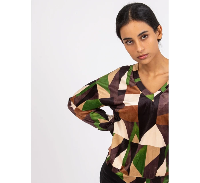 Blúzka DHJ BZ 6550.74P hnedá