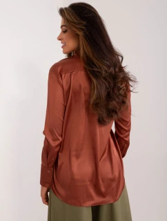 Košeľa LK KS 509548.50 hnedá