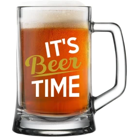 IT'S BEER TIME - pivní sklenice 0,5 l