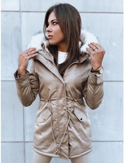 Dámska zimná bunda VIXEN beige FashionStreet TY3873 Dámska zimná bunda VIXEN beige FashionStreet TY3873