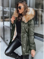 Dámská zimní bunda parka zelená Dstreet model 21971447 - FashionStreet
