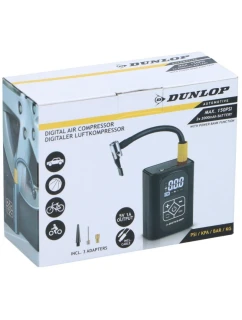 KOMPRESOR DO AUTA DUNLOP 150 PSI DIGITÁLNY KOMPRESOR S FUNKCIOU POWERBANK