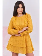 Horčicové boho šaty Horčicové boho šaty