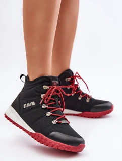 Damskie Trapery Buty Sportowe Big Star KK274217 Memory Foam System Czarne