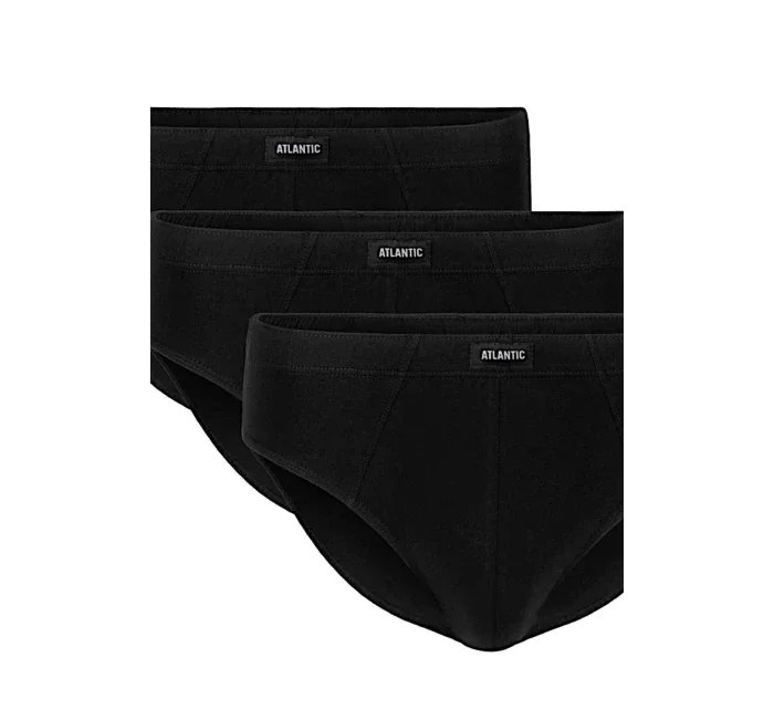 Pánske nohavičky 3 pack 006 black - Atlantic