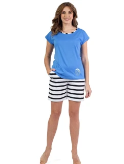 Dámske pyžamo 697 modré - REGINA