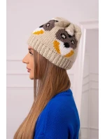 Dámska čiapka Ofelia K349 beige Dámska čiapka Ofelia K349 beige