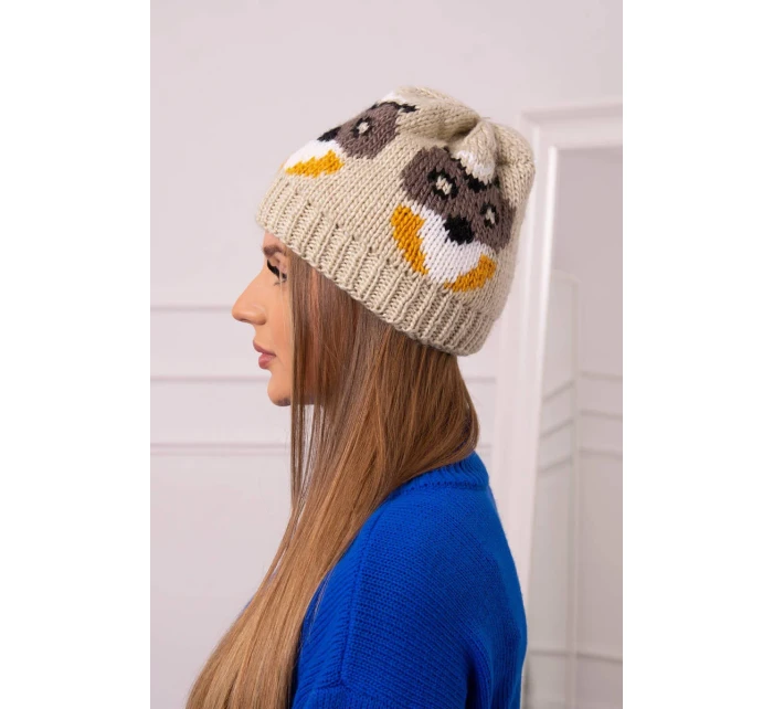 Dámska čiapka Ofelia K349 beige Dámska čiapka Ofelia K349 beige