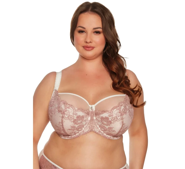 Maxi podprsenka BSM 1244 Ranita púdrovo ružová s ecru - Gaia Maxi podprsenka BSM 1244 Ranita púdrovo ružová s ecru - Gaia