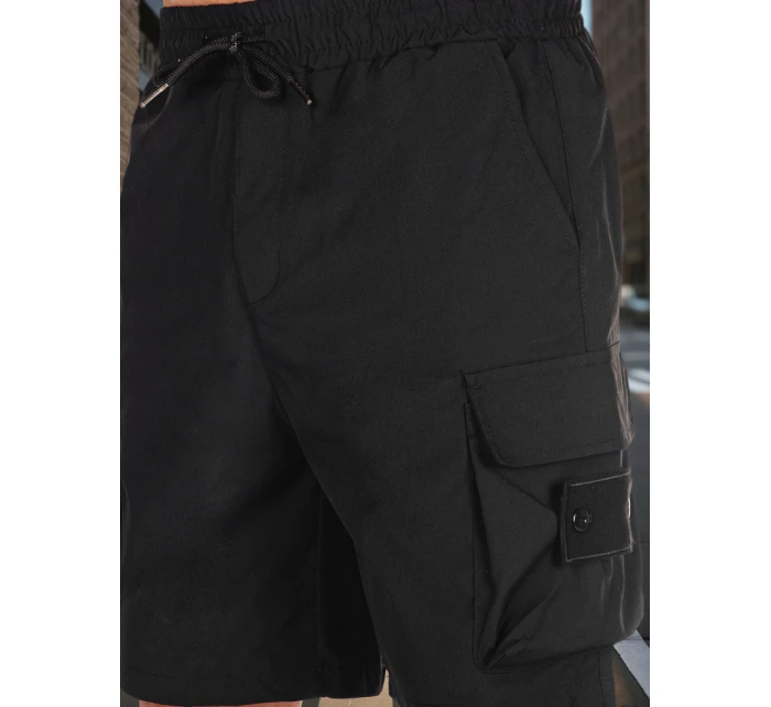 Pánské látkové bojové šortky černé Dstreet model 21988579 - FashionStreet